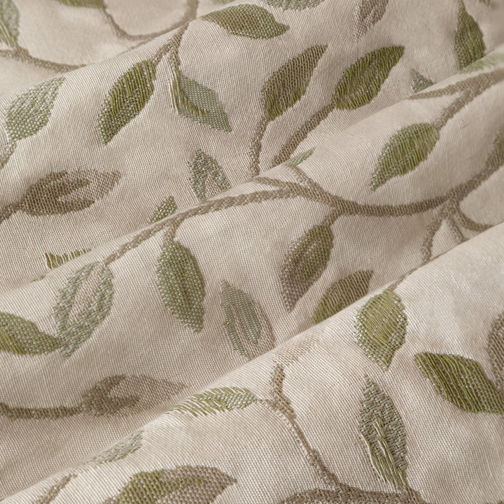 CERVINO PENCIL PLEAT CURTAINS LICHEN