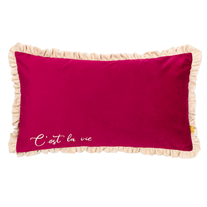 CEST LA VIE 30X50 CUSHION CASE BERRY