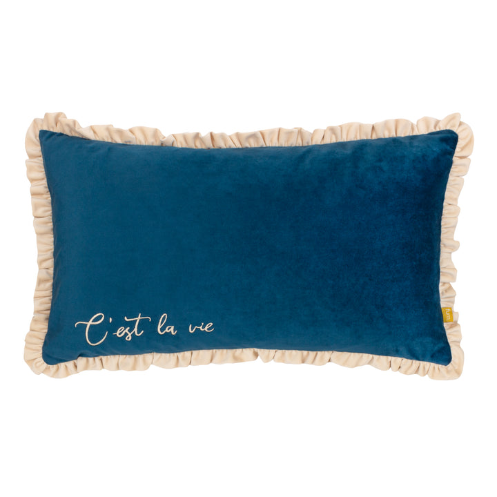 CEST LA VIE 30X50 CUSHION CASE NAVY