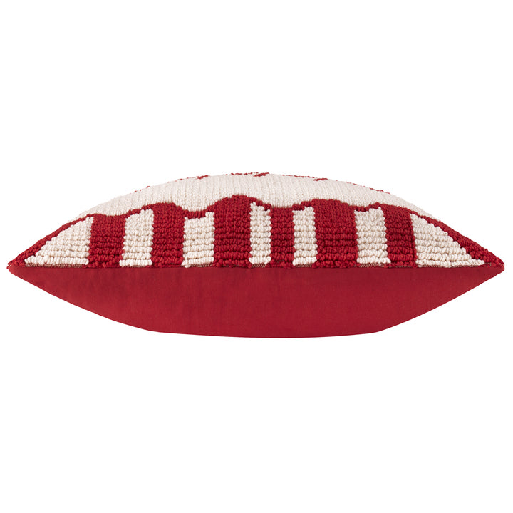 CANDY FA LA LA 30X50 CUSHION CASE RED/WHITE