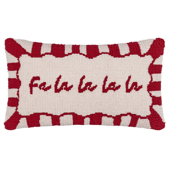 CANDY FA LA LA 30X50 CUSHION CASE RED/WHITE