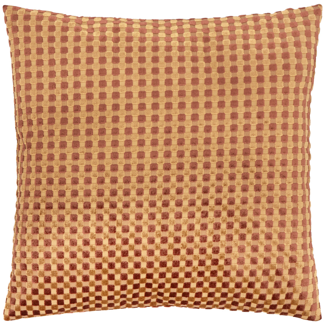 Checkered 45x45 Cushion Case Chocolate