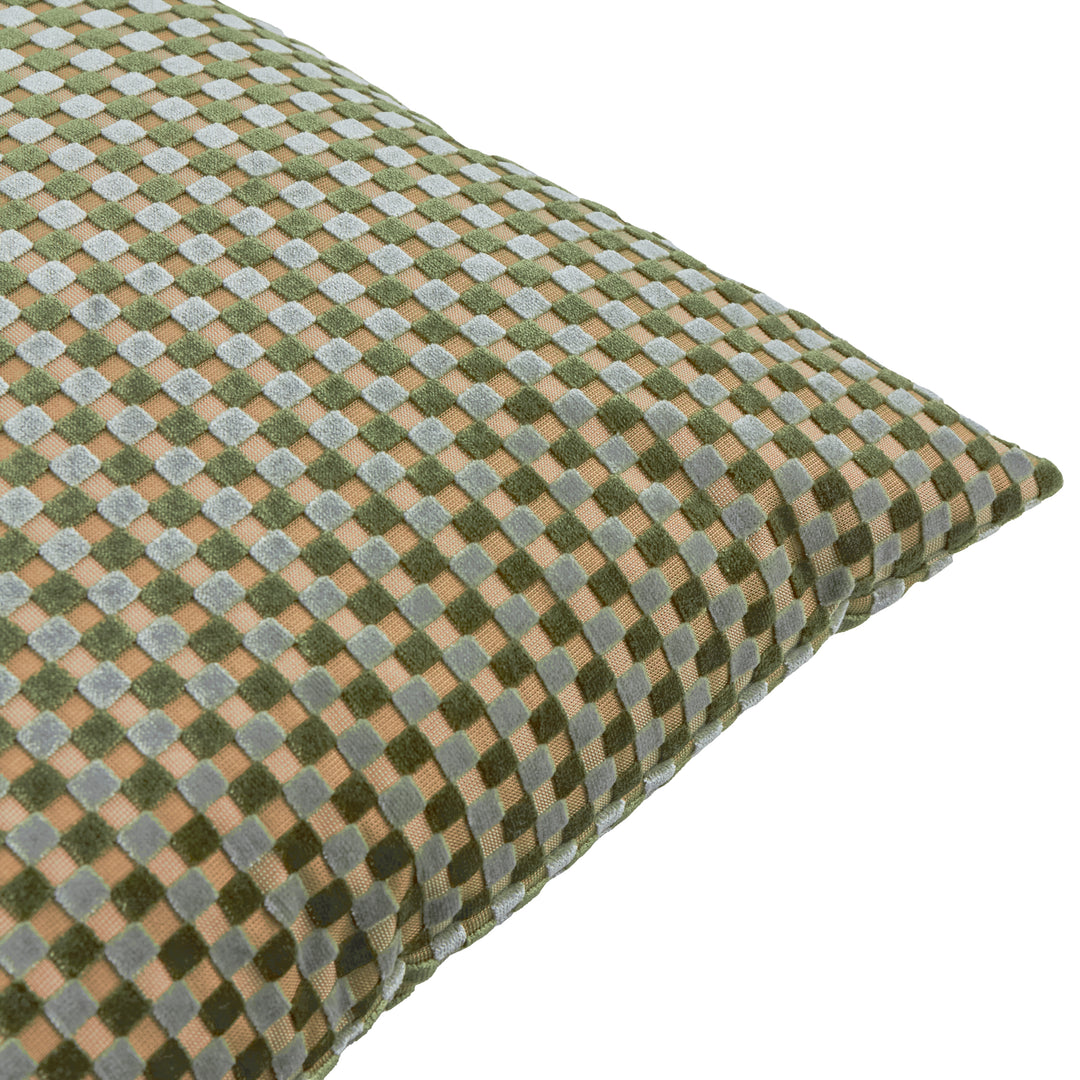 Checkered 45x45 Cushion Case Eucalyptus - image 2