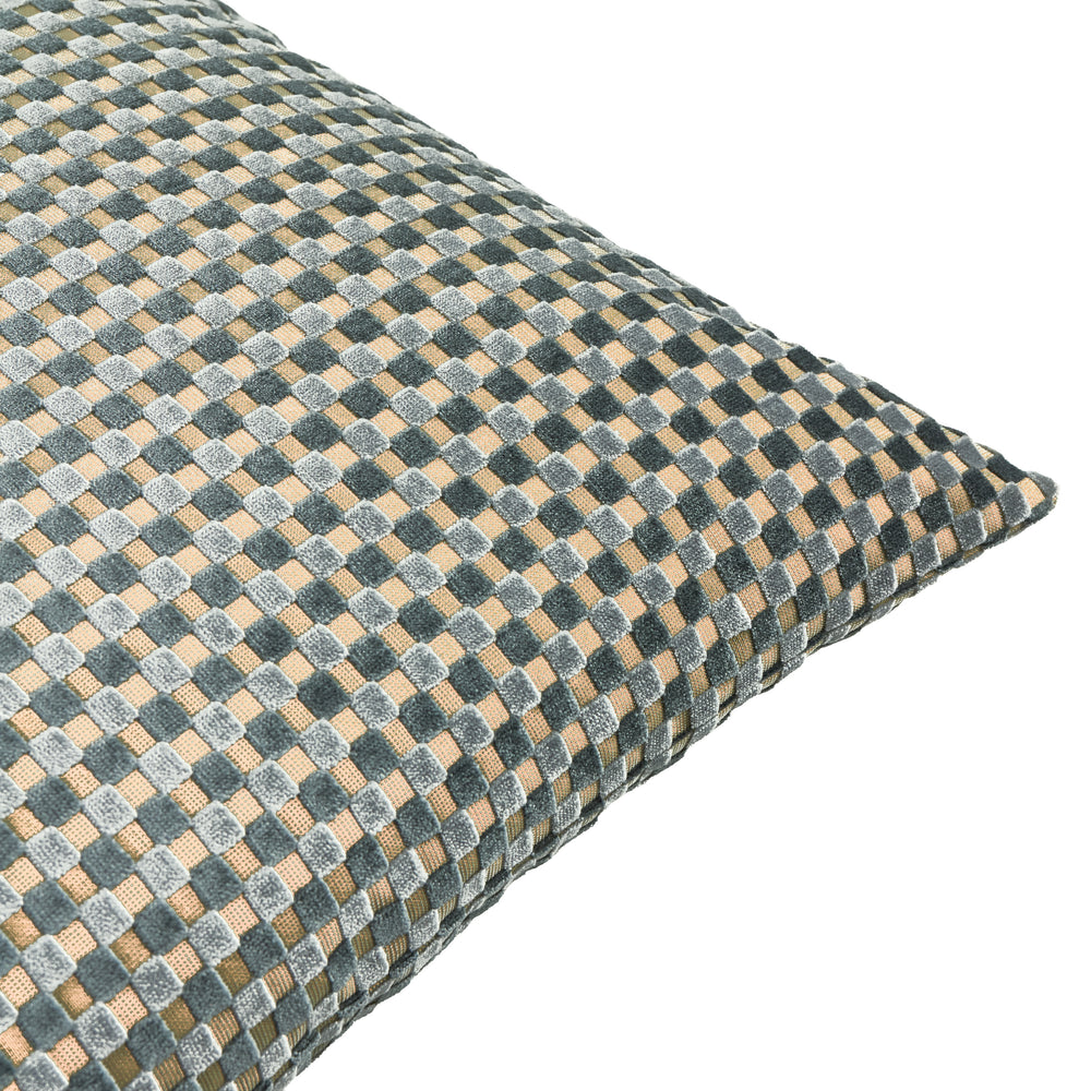 Checkered 45x45 Cushion Case Mineral - image 2
