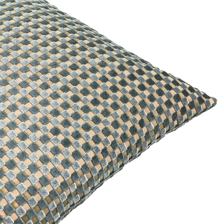 Checkered 45x45 Cushion Case Mineral - image 2