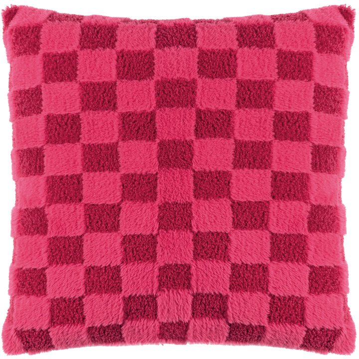 CHECK IT BOUCLE 45X45 CUSHION CASE PINKY CRUSH