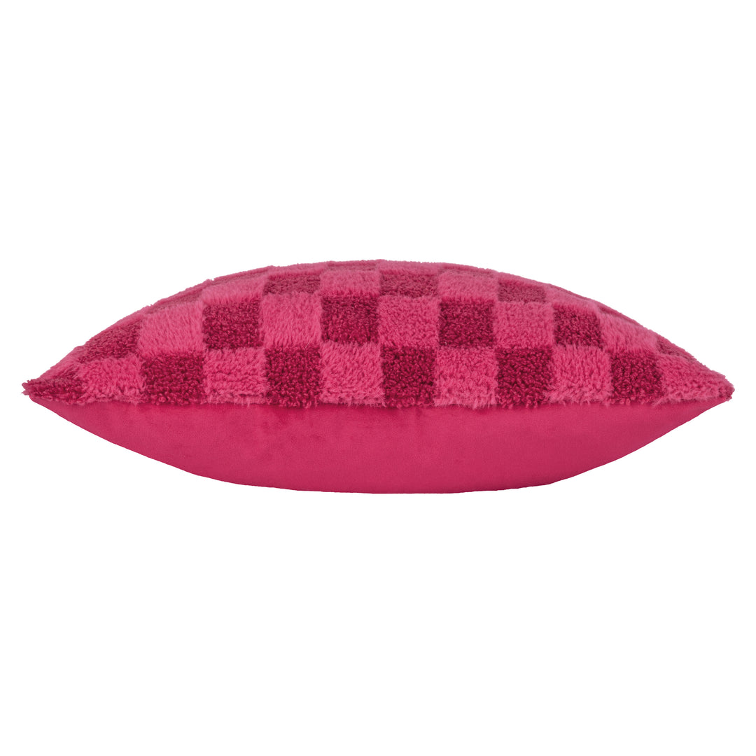 CHECK IT BOUCLE 45X45 CUSHION CASE PINKY CRUSH