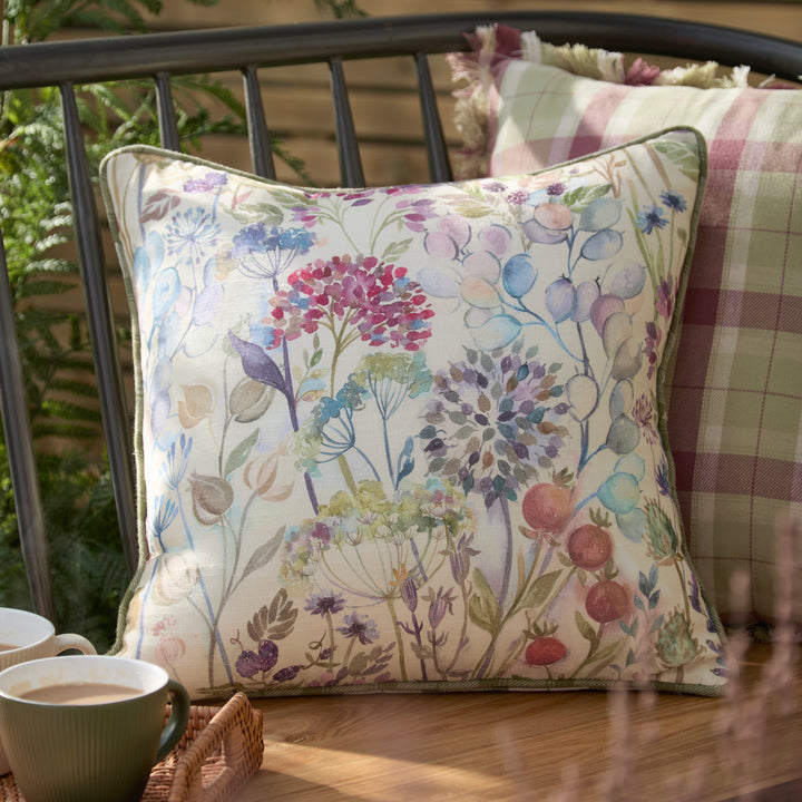 Country Hedgerow 45x45 Outdoor Cushion Case Moss