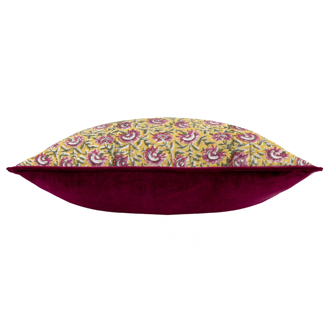 CHEDWORTH 50X50 CUSHION CASE GOLD/ROSE