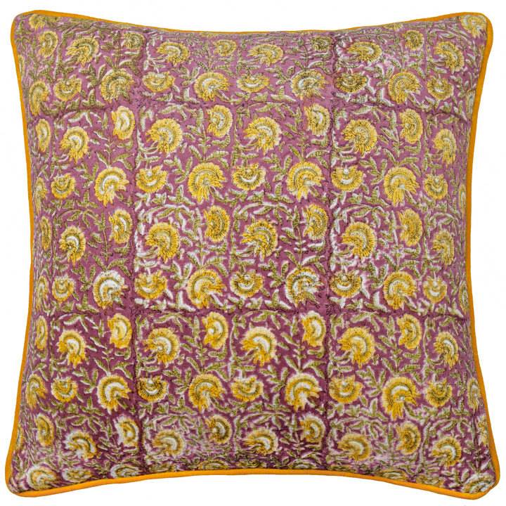 CHEDWORTH 50X50 CUSHION CASE ROSE/GOLD