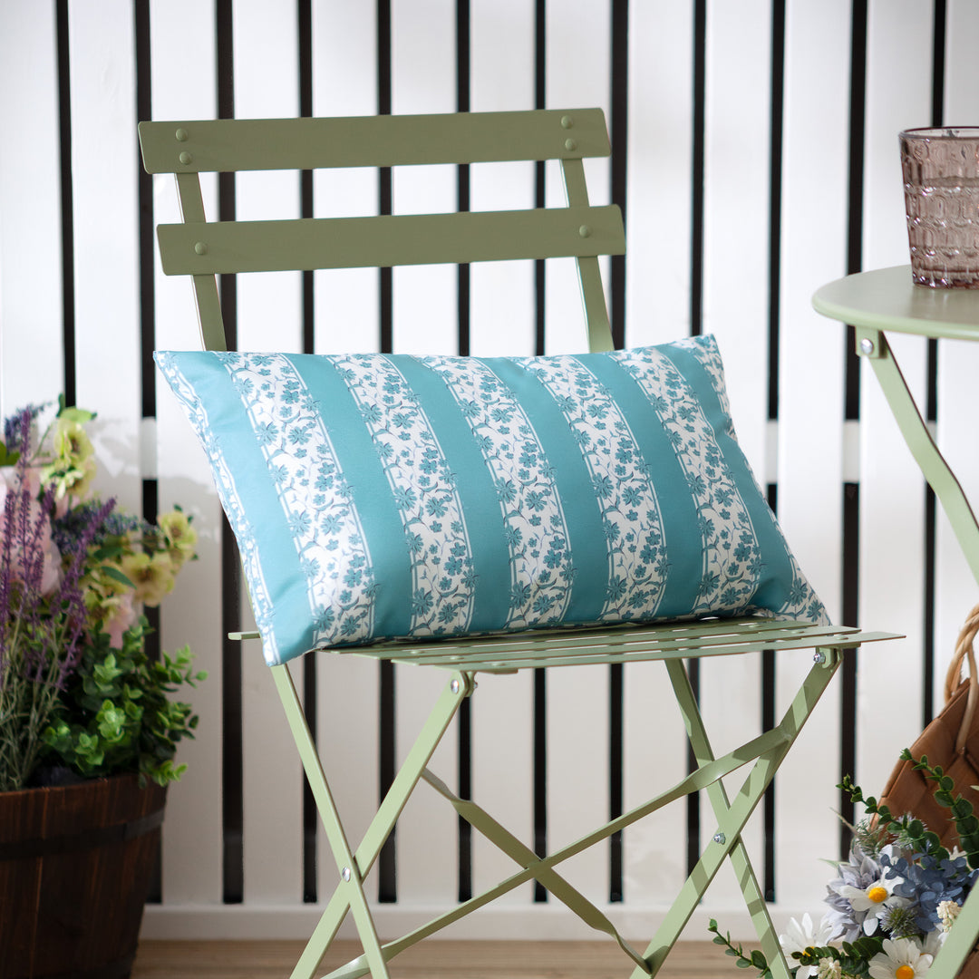 Chelsea 30x50 Outdoor Cushion Case Mineral Blue