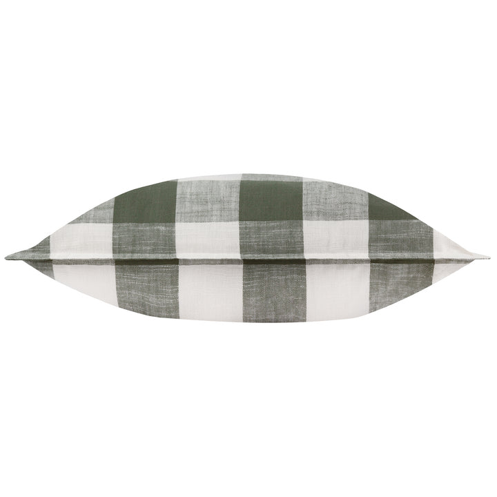 Chesil Check 50x50 Outdoor Cushion Case Moss - image 3
