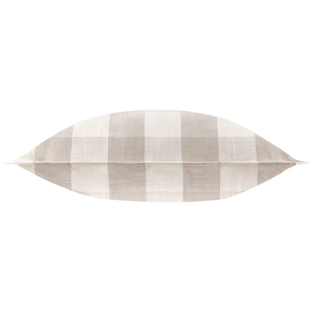 Chesil Check 50x50 Outdoor Cushion Case Natural - image 3