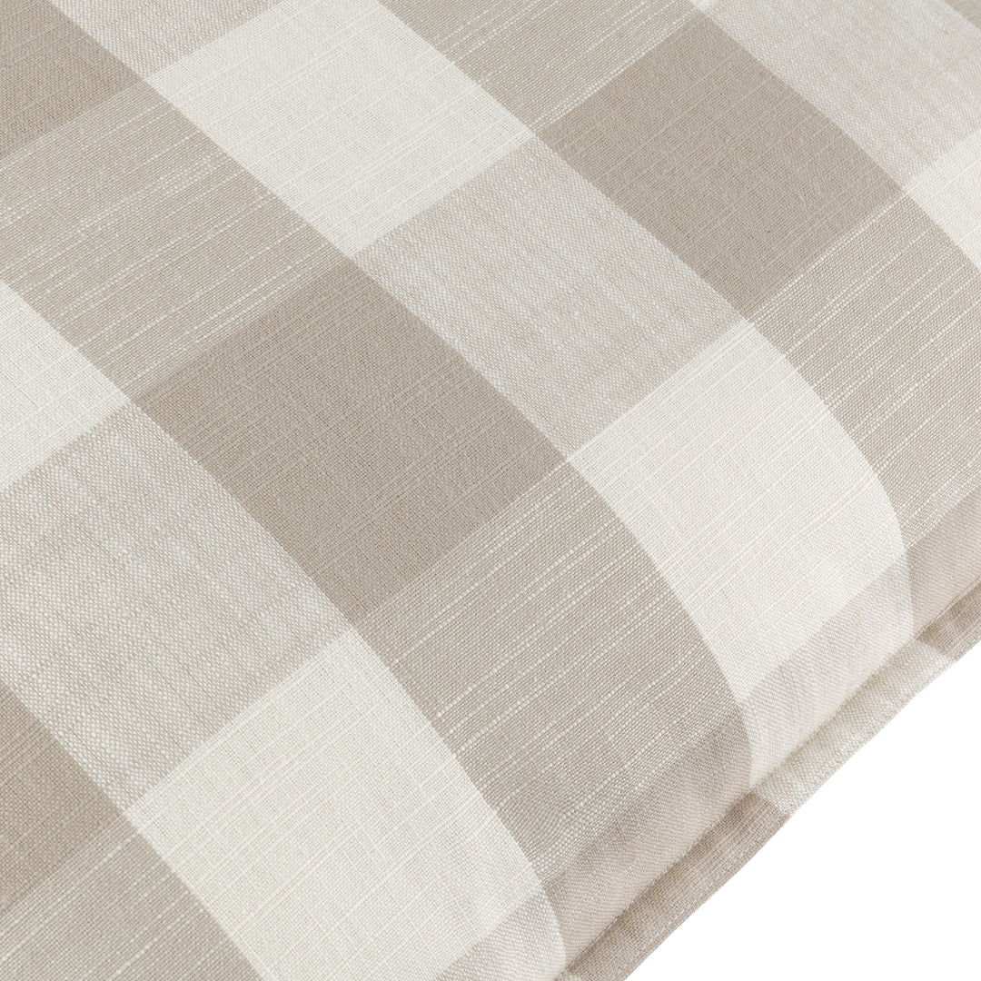 Chesil Check 50x50 Outdoor Cushion Case Natural - image 4