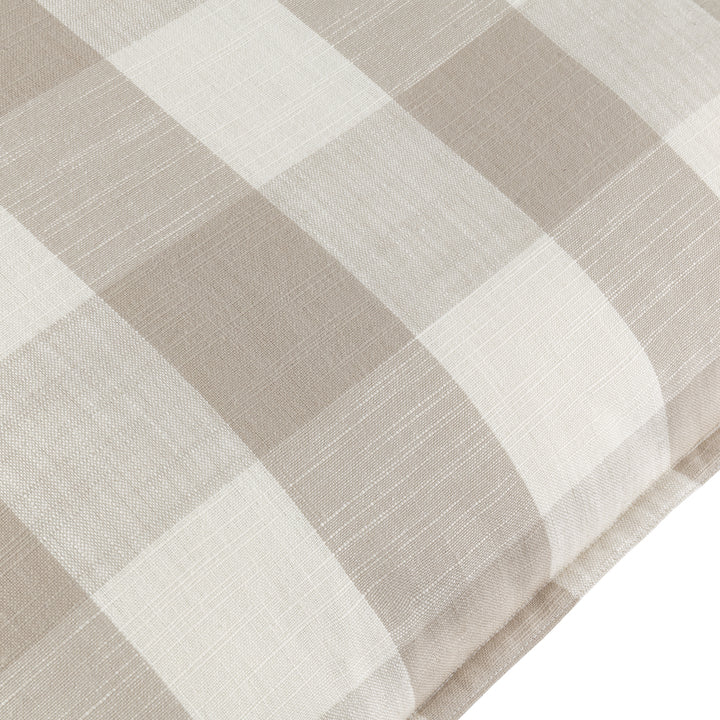 Chesil Check 50x50 Outdoor Cushion Case Natural - image 4