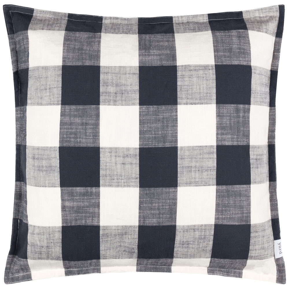 Chesil Check 50x50 Outdoor Cushion Case Navy - image 2