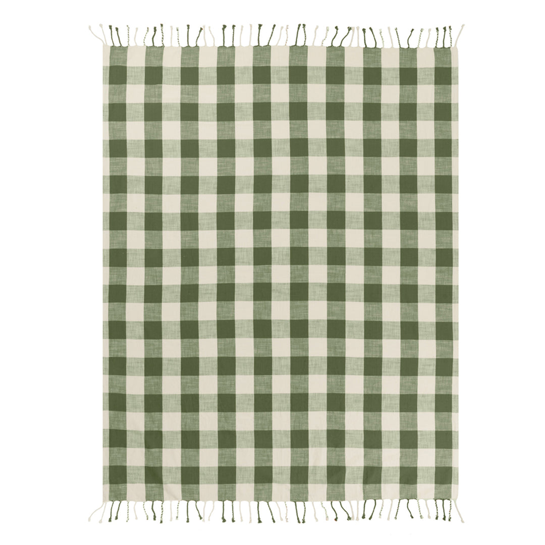 Chesil Check 130x170 Throw Moss - image 5