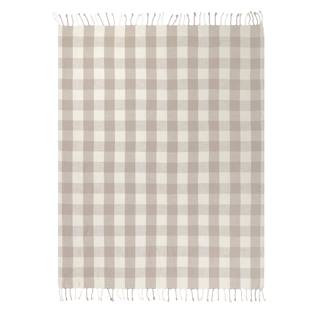 Chesil Check 130x170 Throw Natural - image 5