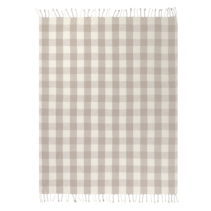 Chesil Check 130x170 Throw Natural - image 5