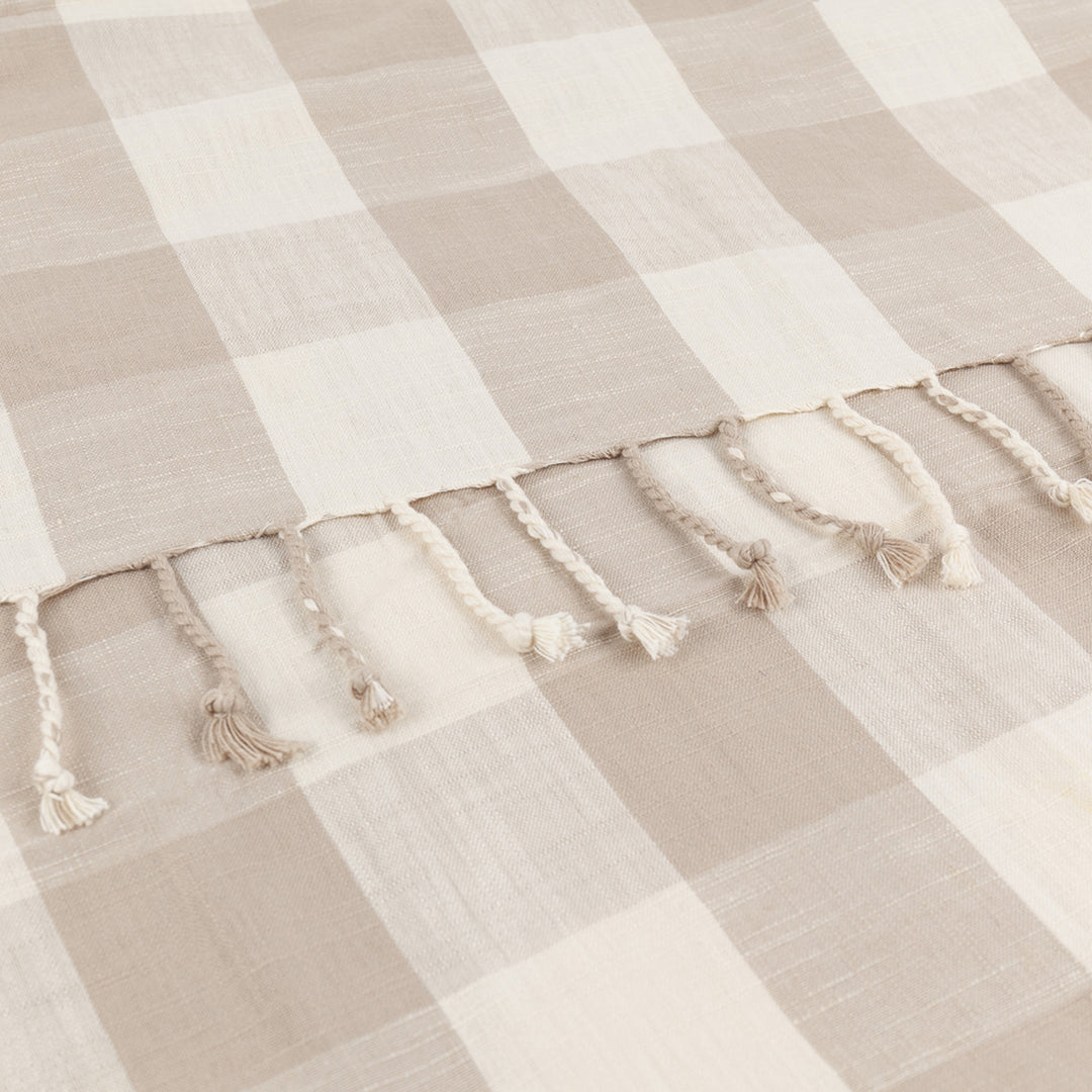 Chesil Check 130x170 Throw Natural - image 6