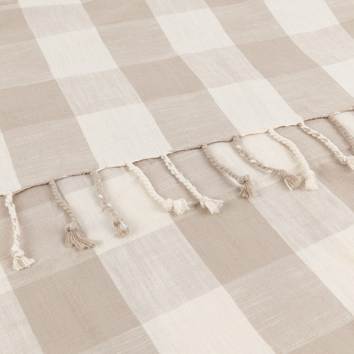 Chesil Check 130x170 Throw Natural - image 6