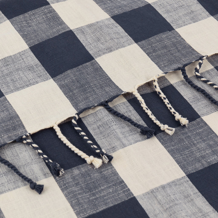 Chesil Check 130x170 Throw Navy - image 6