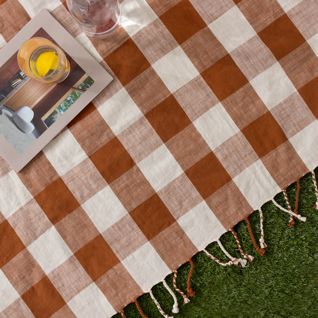 Chesil Check 130x170 Throw Pecan - image 3