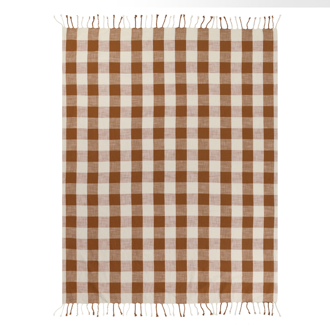 Chesil Check 130x170 Throw Pecan - image 5