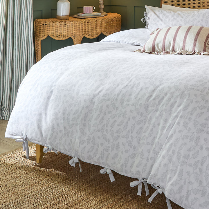 Chloe Super King Duvet Set Soft White - image 3