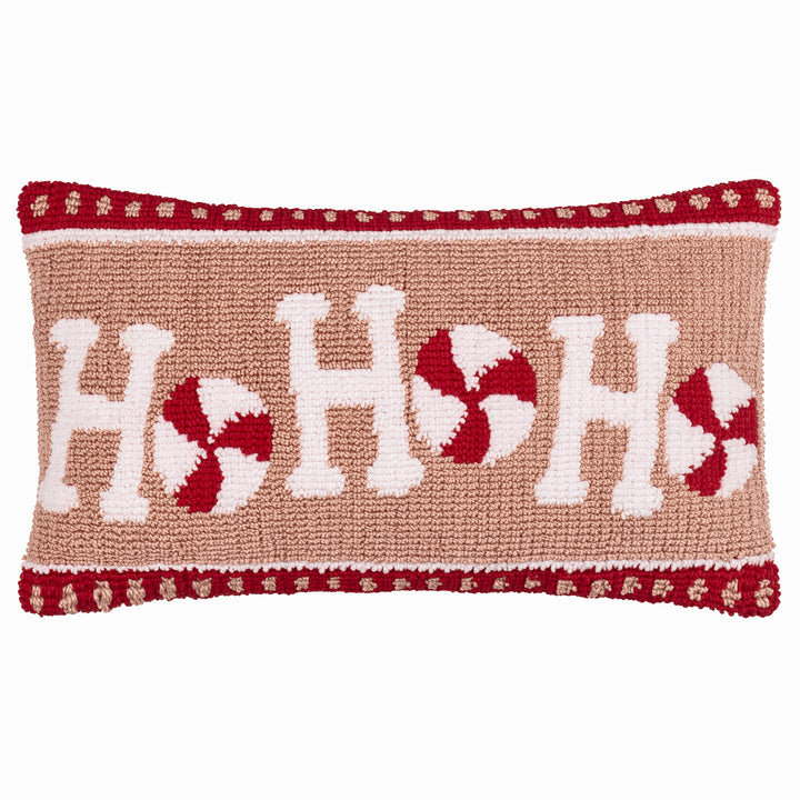 CANDY HO HO HO 30X50 CUSHION CASE PINK/RED