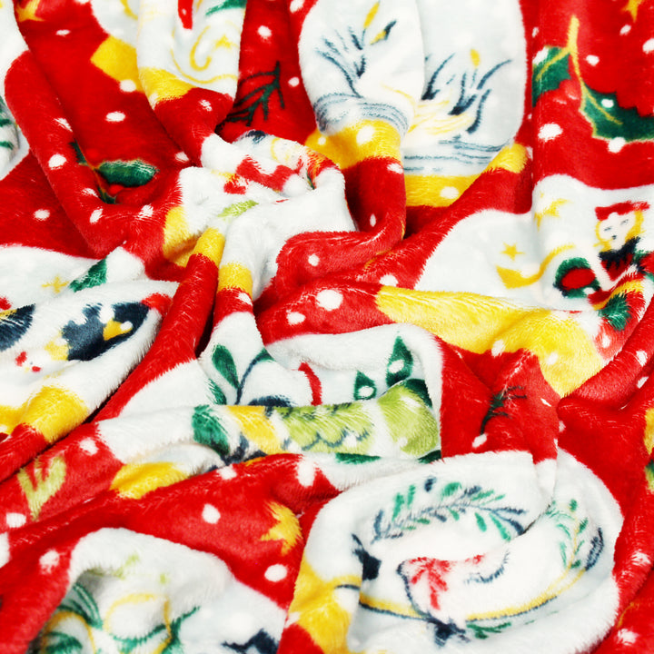 CHRISTMAS 130X150 THROW RED