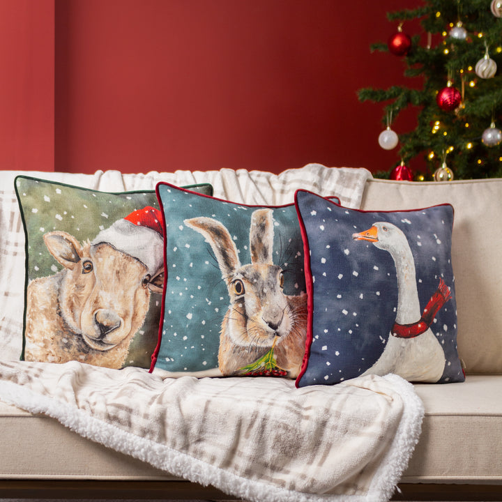 Christmas Sheep 43x43 Cushion Case Multi - image 5