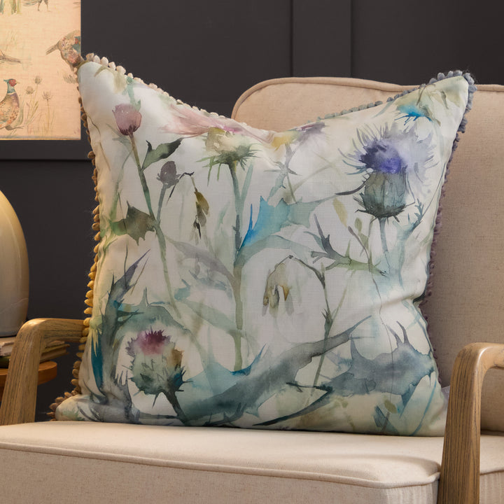 CIRSIUM 50X50 CUSHION CASE DAMSON/CREAM