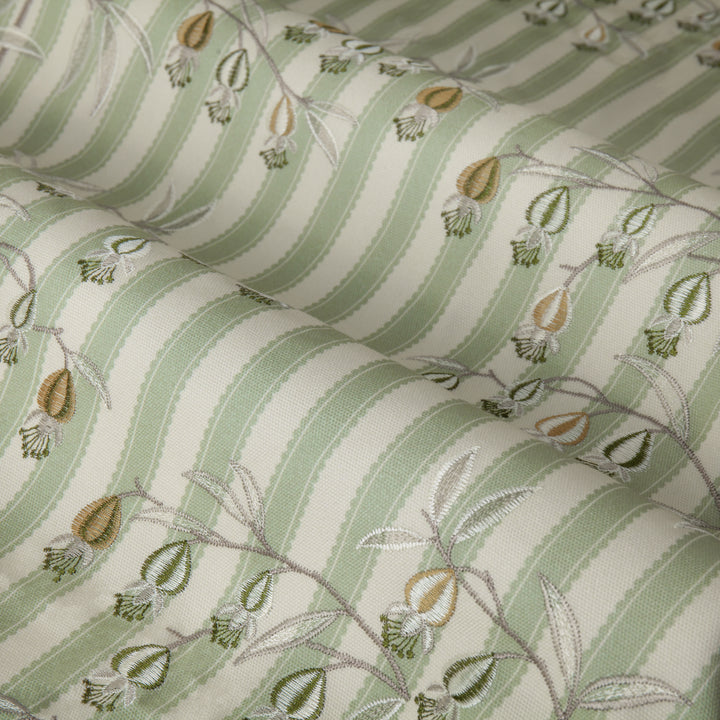 Chinese Lanterns 117x182 Pencil Pleat Curtains Sage - image 5