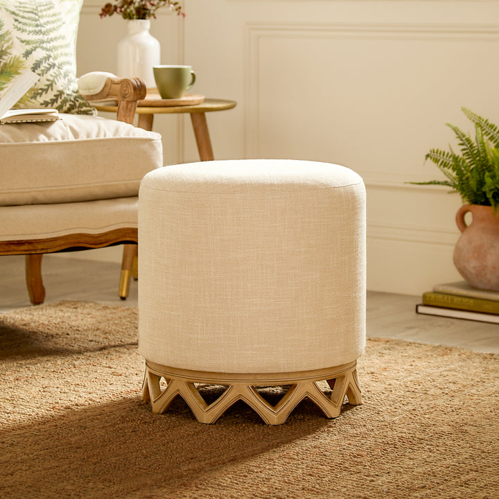 CLARA FOOTSTOOL FRAME OAK