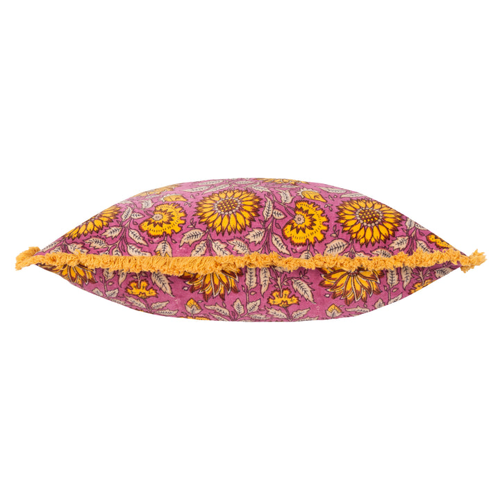 CLARENDON 50X50 CUSHION CASE PLUM