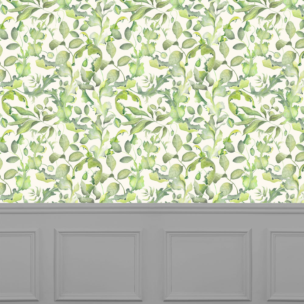 Claudia Wallpaper Cream Sample - image 2