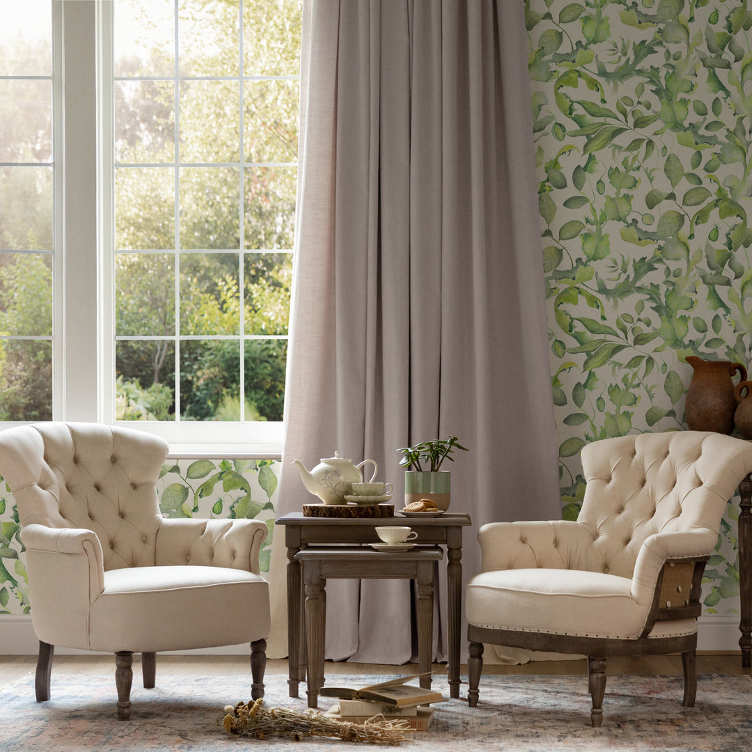 Claudia Wallpaper Cream Sample