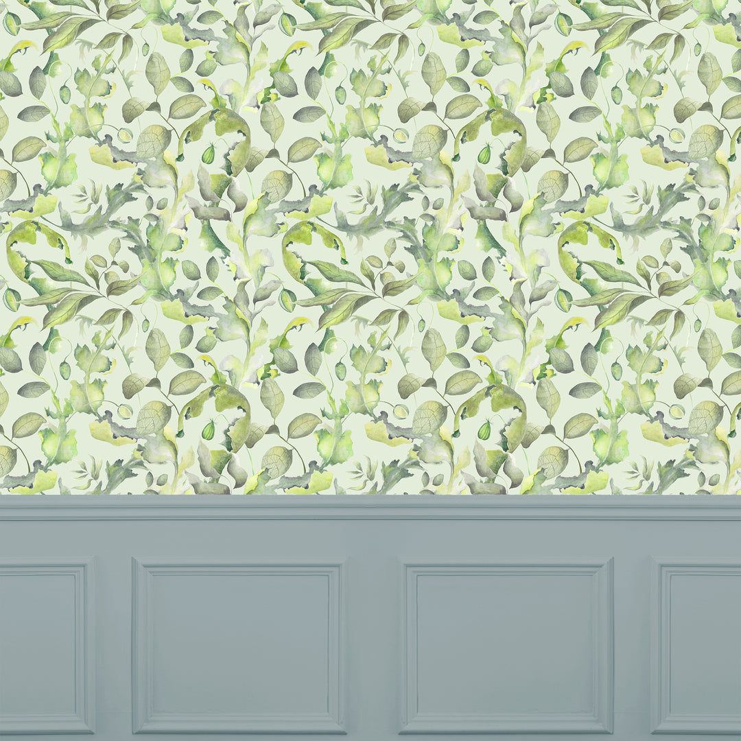 Claudia Wallpaper Sage Sample - image 2
