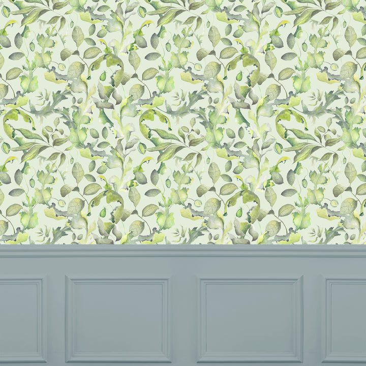 Claudia Wallpaper Sage Sample - image 2
