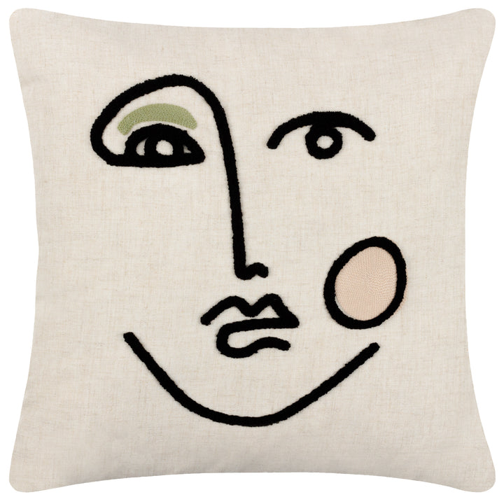 CLEO 45X45 CUSHION CASE PINK/GREEN