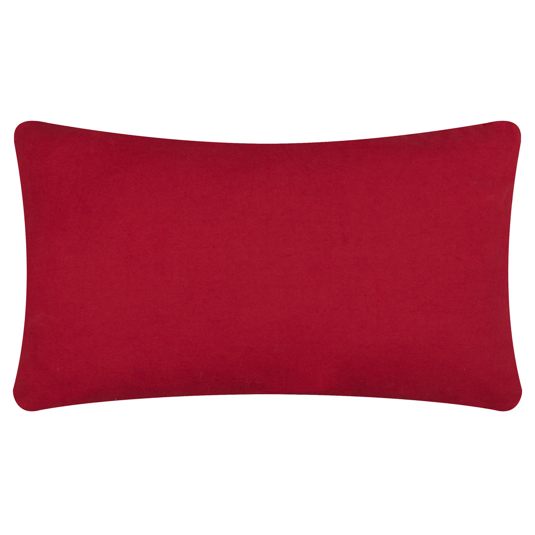 CANDY MERRY CHRISTMAS 30X50 CUSHION CASE RED/WHITE