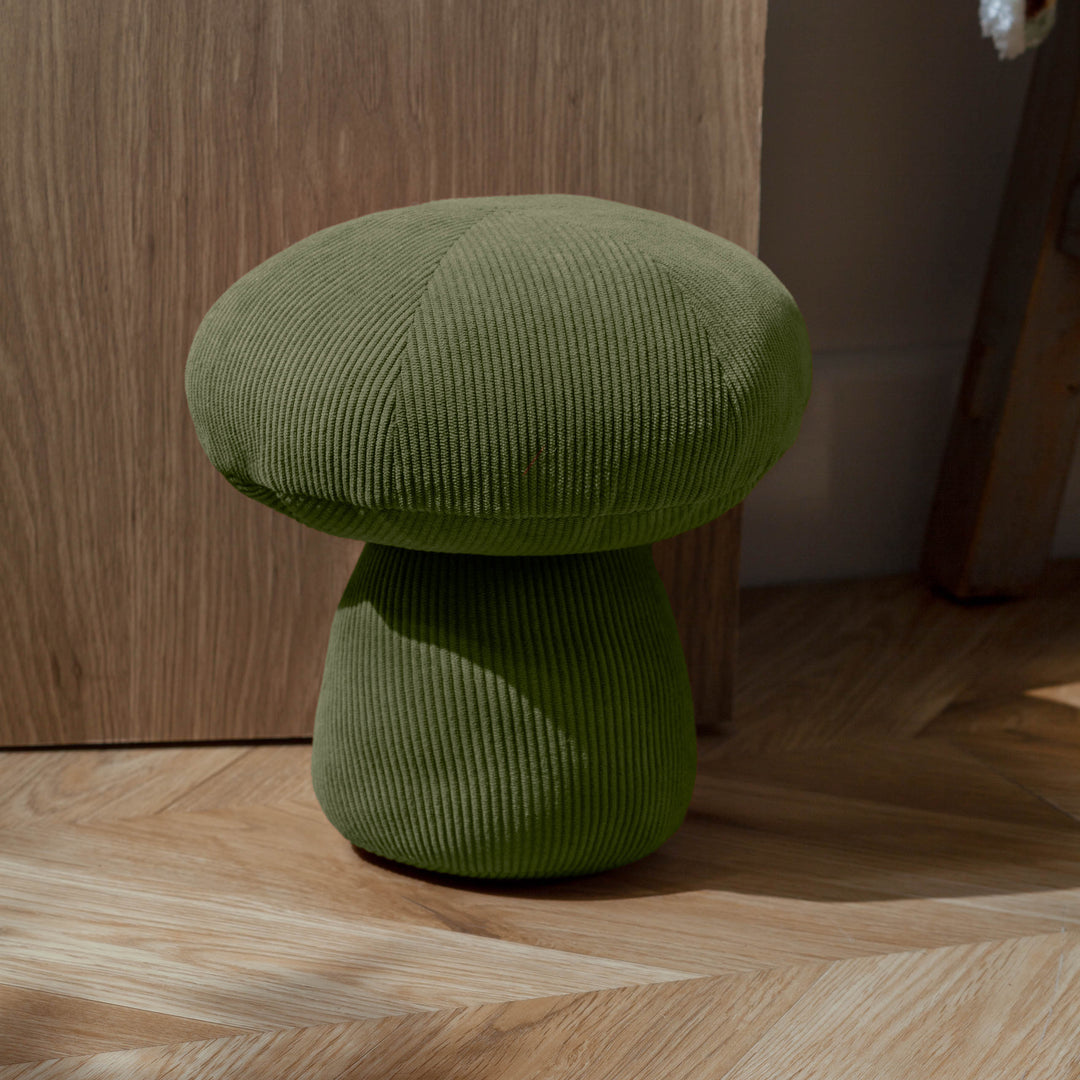Cord Mushroom Doorstop - Forest Green