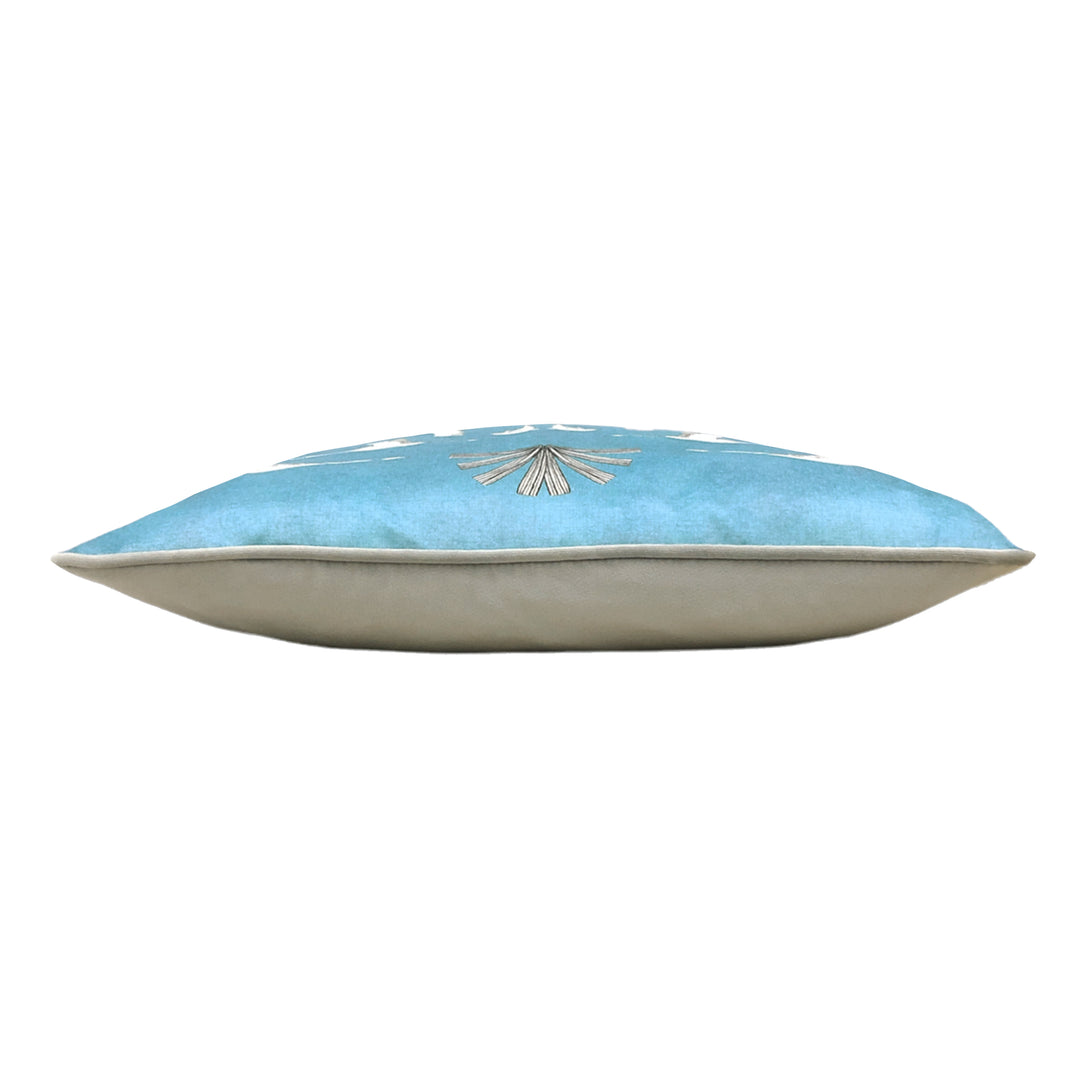 COLONY PALM 43X43 CUSHION CASE BLUE