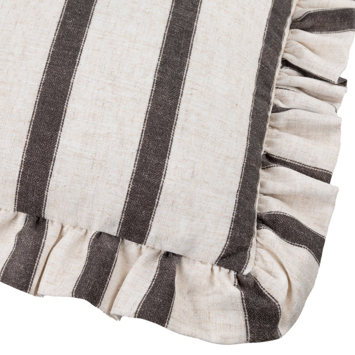 CONNIE 35X50 CUSHION CASE CHOCOLATE