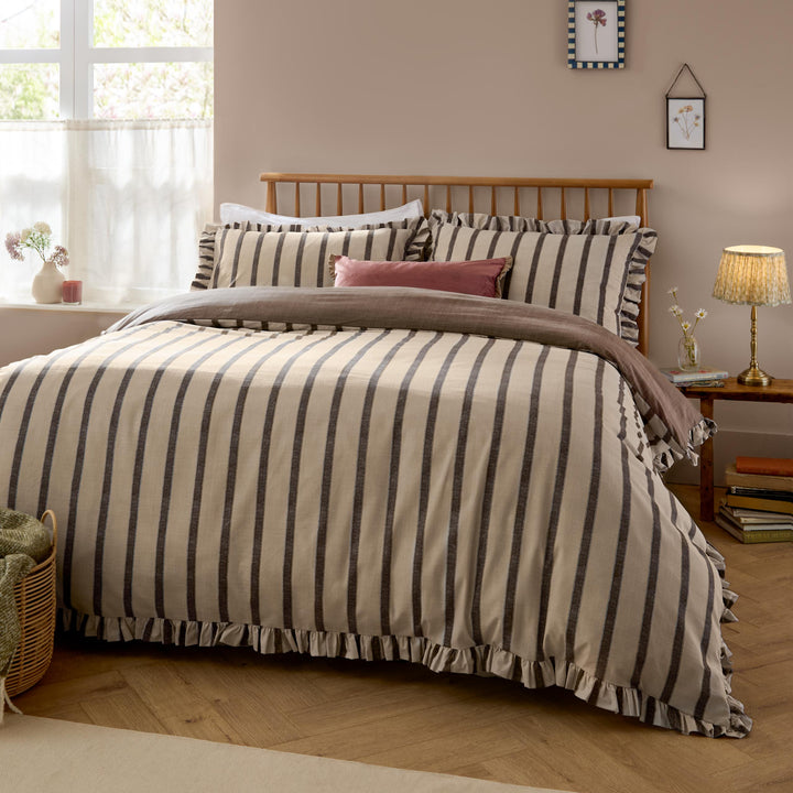 Connie Single Duvet Set Chocolate