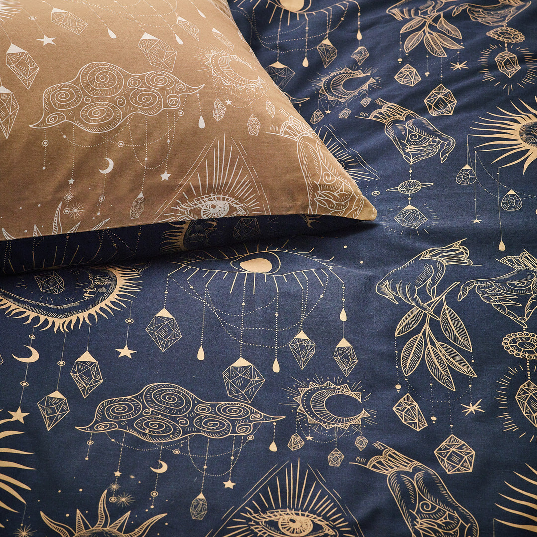 Constellation Double Duvet Set Gold/Navy - image 4