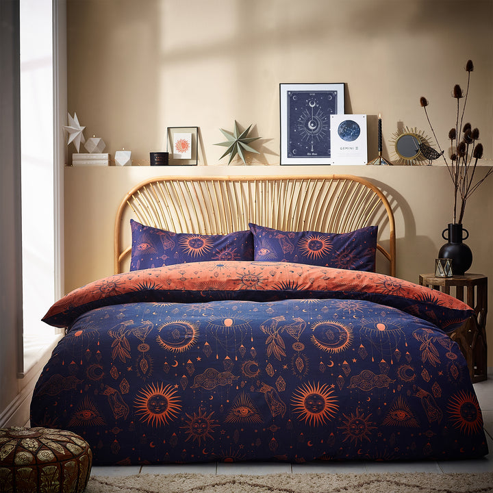 Constellation King Size Duvet Set Bronze/Navy - image 2