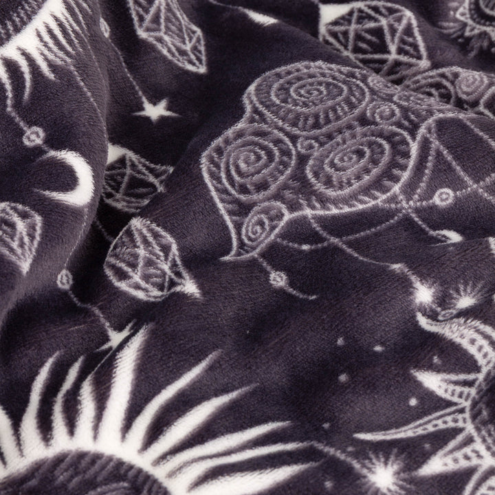Constellation 130x180 Sherpa Throw Charcoal/Cream - image 5