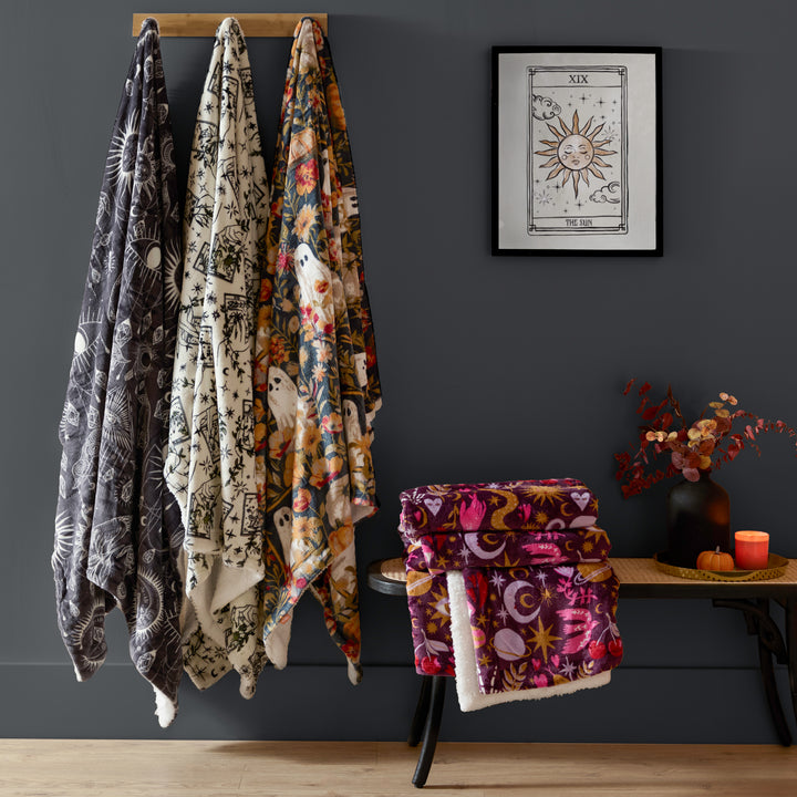 Constellation 130x180 Sherpa Throw Charcoal/Cream - image 6
